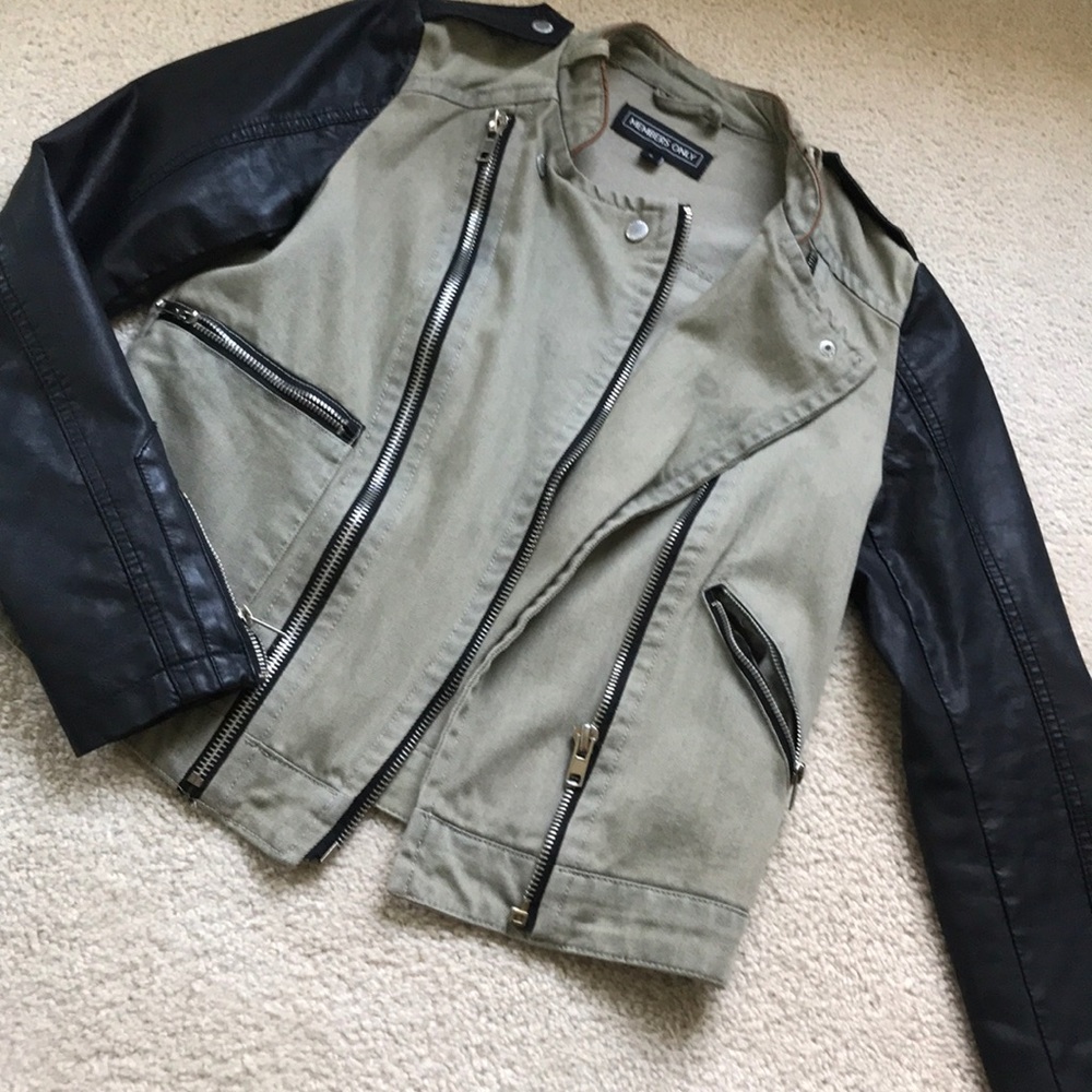 Jean/Leather Jacket - image 1